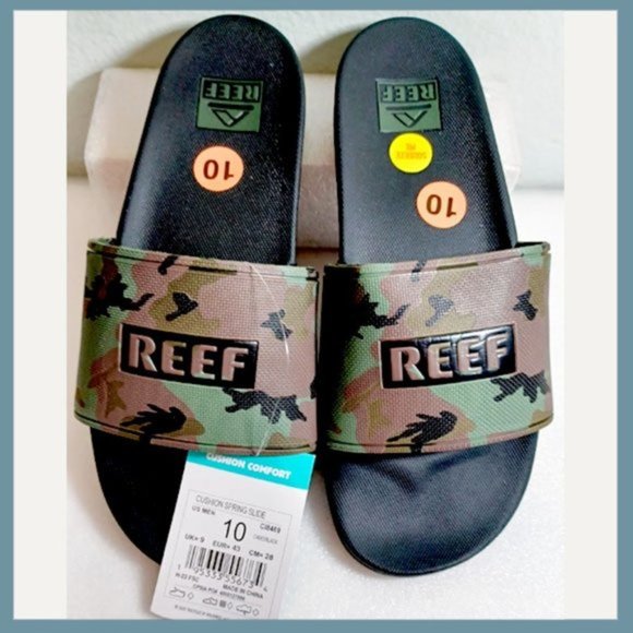 Reef Other - Reef Cushion Slide Sandal Size 10, Reef Unisex Camo Slides